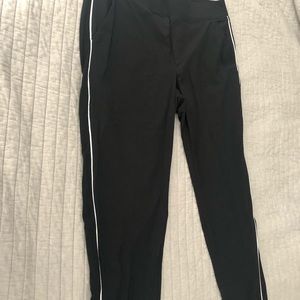 Athleta Jogger with white stripe down sides